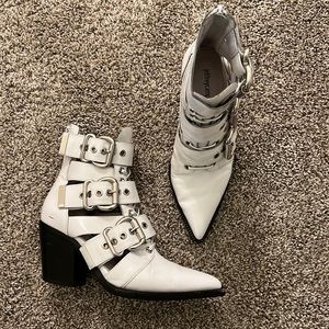 White Jeffrey Campbell Booties